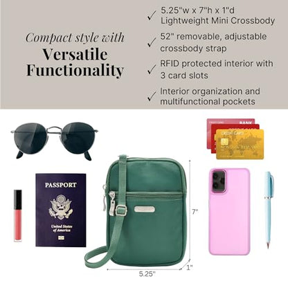 Baggallini Women's Essential Mini Crossbody Bag - color: Pine