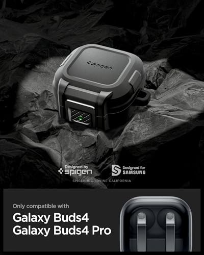 Spigen Lock Fit Designed for Galaxy Buds 4 Pro/Buds 4 Case (2026) - size: Buds4 Pro / Buds 4