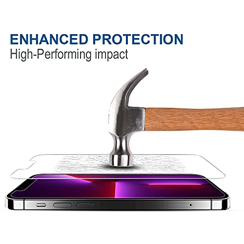 Arae Screen Protector for iPhone 14/iPhone 13/iPhone 13 Pro, HD Tempered Glass Anti Scratch Work with Most Case, 6.1 inch, 3 Pack - size: iPhone 13/13 Pro/14 6.1 inch
