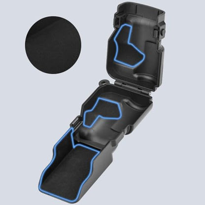 Camera Lens Screen Protector for Smartphone, Scratchproof Protective Cover, Anti Shock Sponge and Lanyard Attachment, Black - color: Black