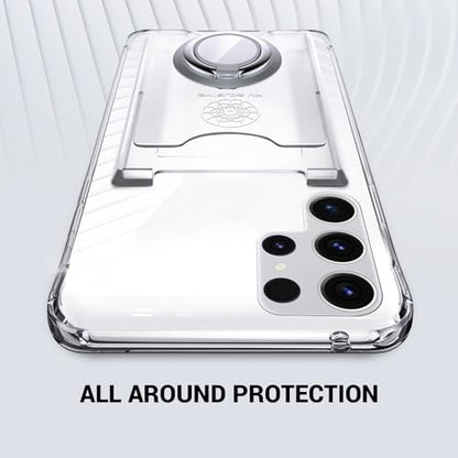 Shields Up for Samsung Galaxy S24 Ultra Case with Card Holder Stand, Clear - color: Clear, size: Galaxy S24 Ultra