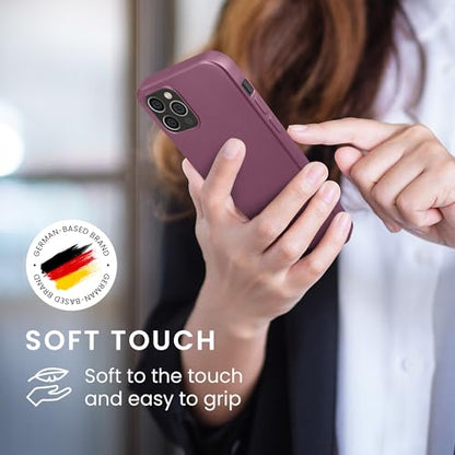 kwmobile Case Compatible with Apple iPhone 12 / iPhone 12 Pro Case - Soft Slim Metallic TPU Silicone Cover - Metallic Lavender - color: Metallic Lavender