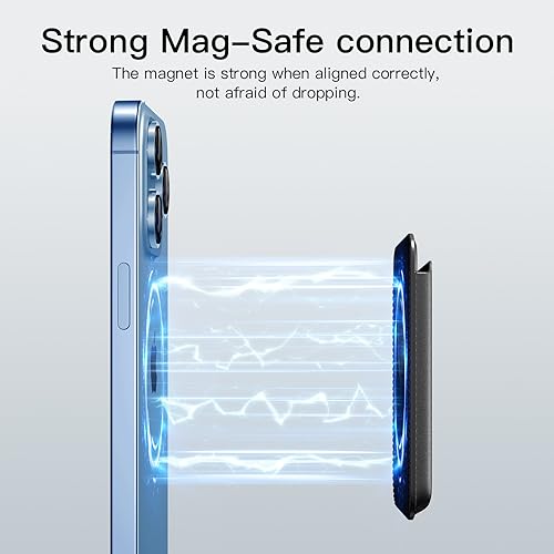 Magnetic Wallet Card Holder intended for Apple iPhone with Magsafe, Wallet for iPhone 17 16 15 14 13 12 Pro Max Air Plus Mini Series, Mag 3 Safe Wallet Stick on for Phone Case, Purple - color: Purple