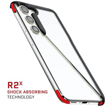 Ghostek Covert Galaxy S23 Case Clear with Military Grade Shockproof Protection, Non-Slip Grip, Protective Silicone Phone Cover Designed for 2023 Samsung Galaxy S23 (6.1") (Black) - color: Black [Limited], size: Galaxy S23