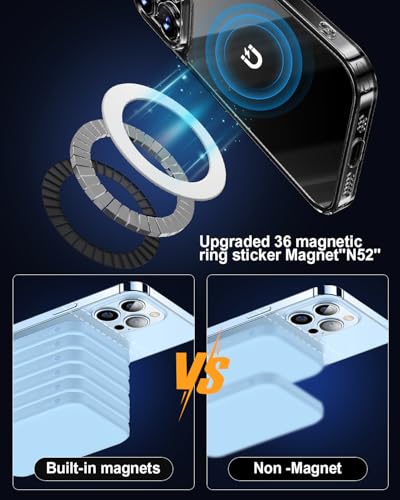 KALAPOP for Magsafe Magnet Sticker 2 Pack-Compatibile with MagSafe Accessories/Charger/Mount/Wallet/Case/Kindle for New iPhone 17/Air/16/15/14/13/12,Pixel 9,Samsung Galaxy Z Fold/Z Flip/S - color: White-2pcs Magnetic Ring