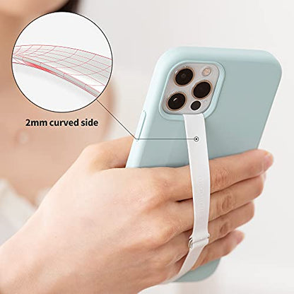 Sinjimoru C-Shaped Clip Finger Phone Grip, Silicone Strap, Lavender 200 - color: Lavender, size: 200