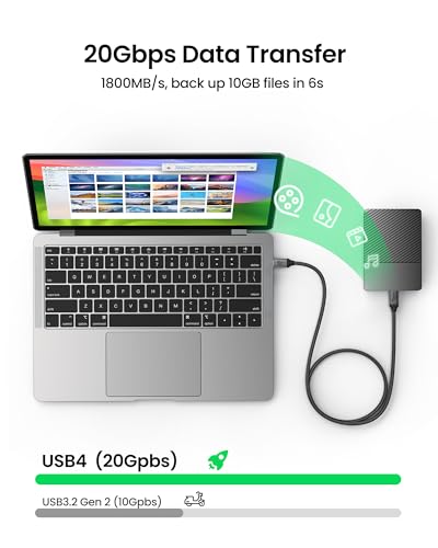 Silkland 20Gbps USB 4 Cable Long, 5K/4K@60Hz, 240W PD 3.1, 16.5FT/5M - size: 16.5FT