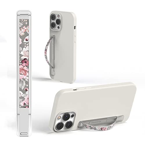 SleekStrip SleekGrip-Essential Ultra Thin Phone Grip Stand,Slim Metal Finger Loop Ring Hand Holder Strap Cell Phone Grips for iPhone 16 Pro Max,17 Air,Android,Case Back - Frosted x Misty Rose - color: Frosted x Misty Rose