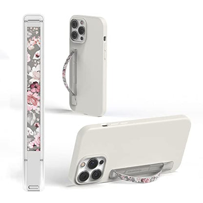 SleekStrip SleekGrip-Essential Ultra Thin Phone Grip Stand,Slim Metal Finger Loop Ring Hand Holder Strap Cell Phone Grips for iPhone 16 Pro Max,17 Air,Android,Case Back - Frosted x Misty Rose - color: Frosted x Misty Rose