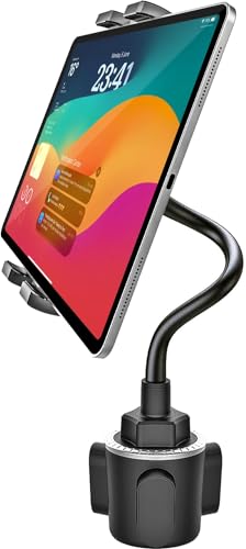 GDZN Anti-Shake Car Cup Holder Tablet Mount, 10.2" Flexible Gooseneck Arm