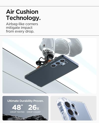 Spigen Liquid Crystal Designed for Galaxy S25 Ultra Case (2025) [Anti-Yellowing], [Military-Grade Protection] - Space Crystal - color: Space Crystal, size: 6.8in (Galaxy S25 Ultra)