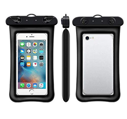 Floating Waterproof Pouch for Samsung Galaxy Note 20 Ultra S20 S21 S22 S23 Ultra S21+ S20 Plus S21 FE Note 10 Plus Lite 9 S10 Plus A53 5G, A13 5G, A52 5G, A42 5G Underwater Phone Case Dry Bag Black - color: Black