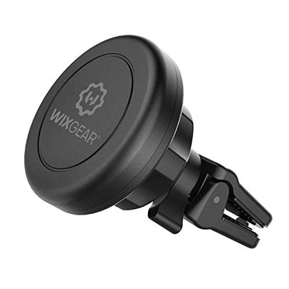 WixGear Universal Twist-Lock Air Vent Magnetic Car Mount Holder for Cell Phones with Fast Swift-snap Technology – Supports Devices up to 14oz