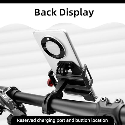 ROCKBROS Bike Phone Mount, Aluminum Handlebar Clamp for 4.7-7.1 in Phones