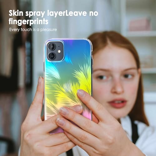 TENOC Phone Case Compatible with iPhone 11, Aesthetic Case Clear Cute Cover for Girls Women with Design - color: Clear Aesthetic, size: iPhone 11