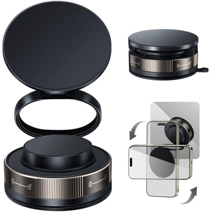 Vacuum Suction Magnetic Phone Holder for iPhone 17 16 15 14 13 Pro