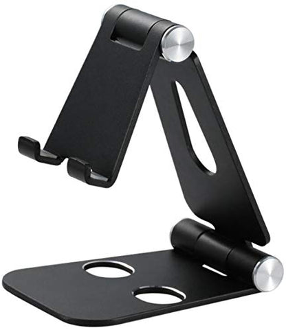 cocopar Monitor Stand Adjustable Desk Mobile Phone Holder Fully Foldable Aluminum Compatible for Smartphone Portable Monitor iPad iPhone 12 Pro Mini Nintendo Switch Tablets