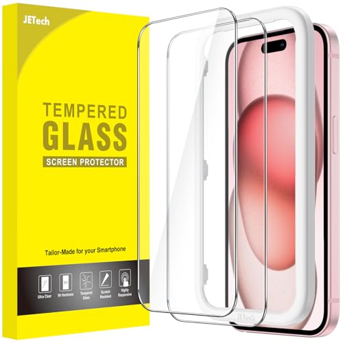 JETech Screen Protector for iPhone 15, 2-Pack - size: iPhone 15