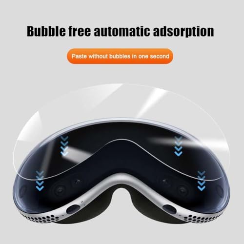 for Apple Vision Pro Screen Protector, Flexible TPU 3D Curved Full Coverage Edge Protection HD Clear Bubble Free Screen Protective Film for Apple Vision Pro Maintenance, Upkeep