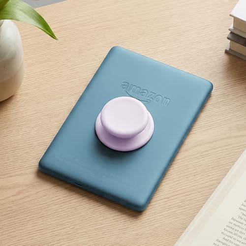 MOROCK Grip for Kindle with Kickstand and Magnetic Stand, Soft Silicone Magnetic Finger Grip for Kindle, iPhone and Smartphone, Cute Magnetic eReaders Holder, Light Purple - color: Light Purple