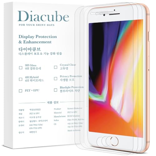 3-Pack Anti Glare Matte Screen Protector for iPhone 8 Plus/7 Plus/6 Plus, Break-Resistant PET EPU Film, Anti Fingerprint, Silky Touch, Dust Free & Easy Installation with Alignment Jig - size: iPhone 8+/7+/6+
