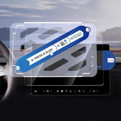Glass Film with Positioning Frame for 3 Y Screen Protector Center Control Screen Protections Film