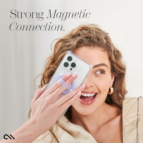 Case-Mate Magnetic Phone Loop Grip - MagSafe Holder - Purple Sparkle - color: Purple Sparkle