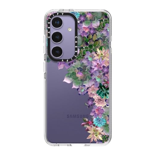 CASETiFY for Galaxy S24 Case - Impact Clear | Not Yellowing | 6.6 ft. Drop Protection | MY SUCCULENT GARDEN | Clear - color: MY SUCCULENT GARDEN, size: Galaxy S24