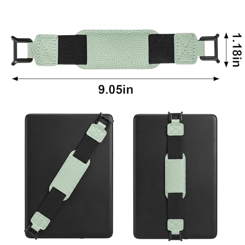 Threetols Hand Strap for Kindle Accessories Comfy Silicone Grip Alternative to Case or Cover Fits Versatile and Lightweight Finger Grip Holder(Mint Green) - color: style 2
