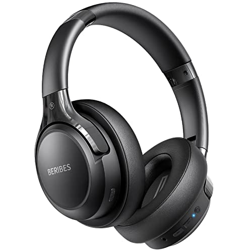 BERIBES Bluetooth Headphones Over Ear Wireless HiFi Stereo Headsets 65H 6EQ - color: Black