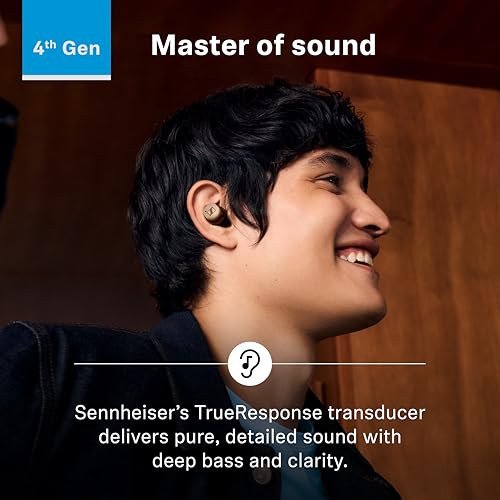Sennheiser Momentum True Wireless 4 Smart Earbuds with Bluetooth 5.4, Crystal-Clear Sound, Comfortable Design, 30-Hour Battery Life, Adaptive ANC, LE Audio and Auracast - White Silver - color: White