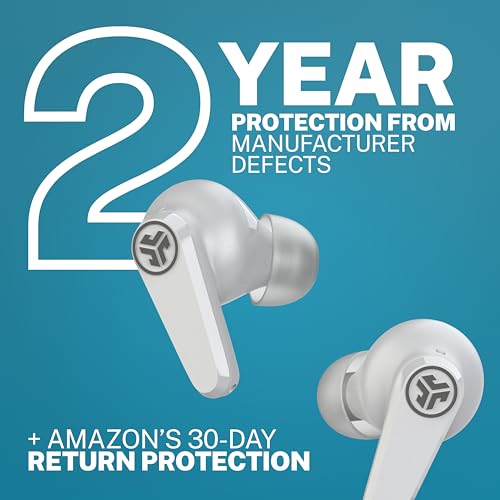 JLab, Go Pods ANC, True Wireless Earbuds, Active Noise Cancelling, Bluetooth, Cloud White - color: Cloud White