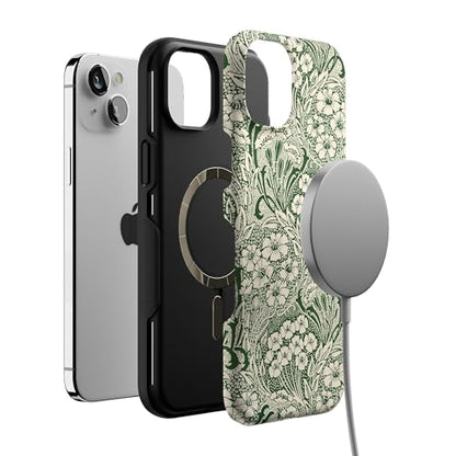 Casely iPhone 15 Plus Case | Mystic Meadow | Green Gardens | Bold Protective Design | Compatible with MagSafe - color: Mystic Meadow | Green Gardens, size: Iphone 15 Plus