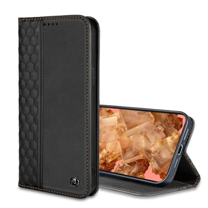 Wallet Case for Google Pixel 8 6.2 inch 2023 - [Strong Magnetic] PU Leather Folio Flip Case with Card Holder Kickstand Protective Phone Cover - Black - color: Black, size: Google Pixel 8 6.2"