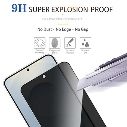 2 Pack Privacy Screen Protector for Samsung Galaxy S25