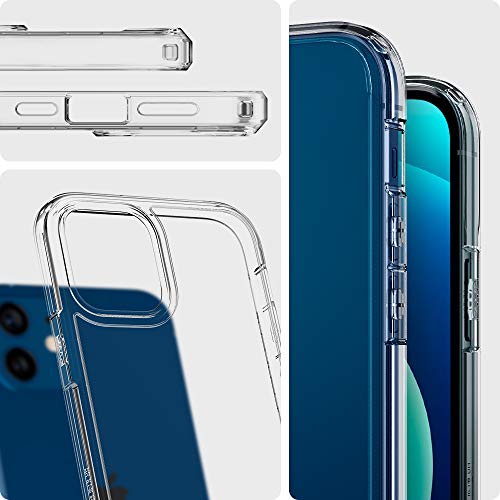 Spigen for iPhone 12 Mini Case, Ultra Hybrid [No Magnet Ring][Anti-Yellowing] - Crystal Clear - color: Crystal Clear, size: iPhone 12 Mini