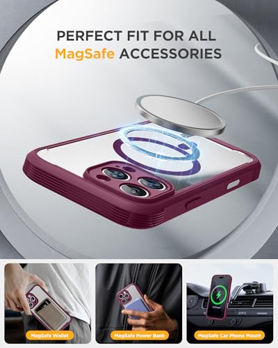 miracase Privacy for iPhone 16 Pro Max Case, 25° Anti-Spy, Plum - color: Plum, size: iPhone 16 Pro Max