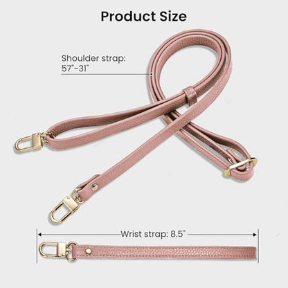 ORNARTO Magnetic Detachable Wallet Case for iPhone 17 Pro Max, Pink | Compatible with MagSafe, Crossbody Wallet Case with Card Holder Wrist Strap, RFID Blocking PU Leather Wallet Phone Cover 6.9” - color: Pink