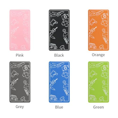 Airplane Phone Holder, Foldable Flexible Travel Phone Stand - color: Orange