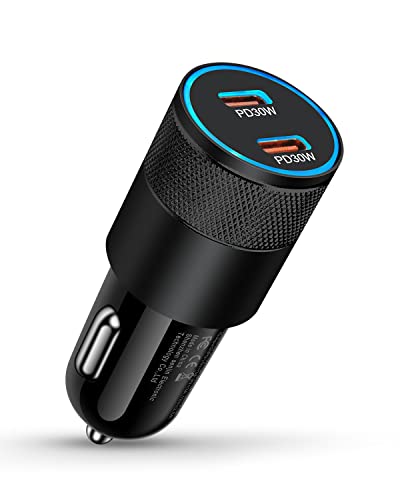 iPhone 17e Car Charger USB C Fast Charge 60w Cigarette Lighter Charger Plug