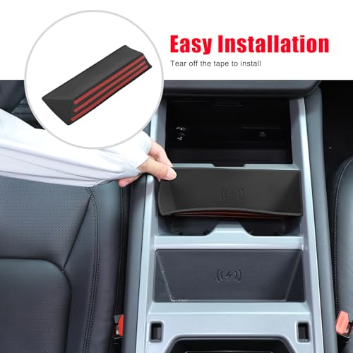 Center Console Wireless Charger Silicone Mat Compatible with 2025-2026 L@nd Rover Defender 90/110/130, Non-Slip Charging Protector Pad for Defender 2025 Accessories