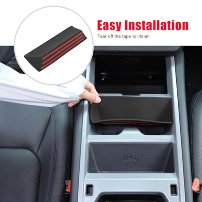 Center Console Wireless Charger Silicone Mat Compatible with 2025-2026 L@nd Rover Defender 90/110/130, Non-Slip Charging Protector Pad for Defender 2025 Accessories