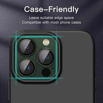 JETech Camera Lens Protector for iPhone 13 Pro Max/13 Pro, Alpine Green - color: Alpine Green