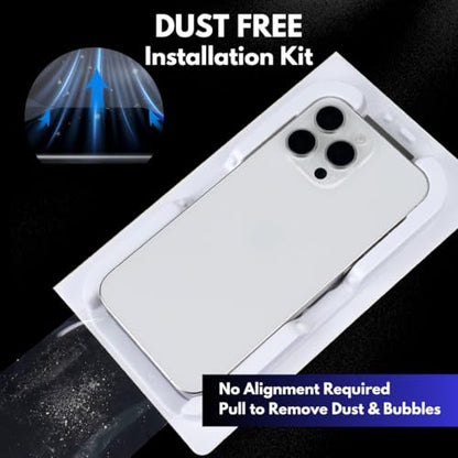 Su Iphone 16 Pro Tempered Glass Screen Protector 3 Pack, 9H Hd Clear - color: Clear (Set of 3), size: iPhone 16 Pro