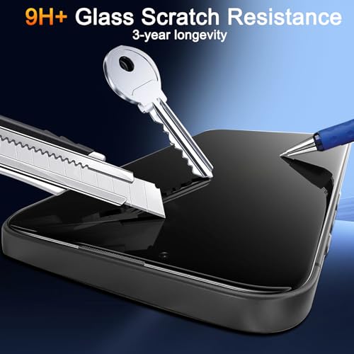 TZGZT Privacy Screen Protectors for iPhone 13 Pro Max, Tempered Glass,HD - color: iPhone 13 Pro Max-3+3Pack-Black