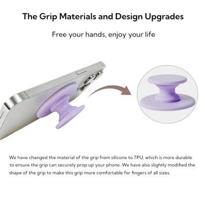 Grippopso for Magsafe Phone Grip, Magnetic Phone Grip Holder, T-Purple