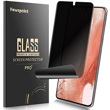 Galaxy S22 Privacy Screen Protector, [Case Friendly] [Support Fingerprint Unlock] Soft Film for Samsung Galaxy S22 5G (6.1"), Full Adhesive, Anti-Scratch, Bubble Free, Touch Sensitive - size: for Samsung Galaxy S22