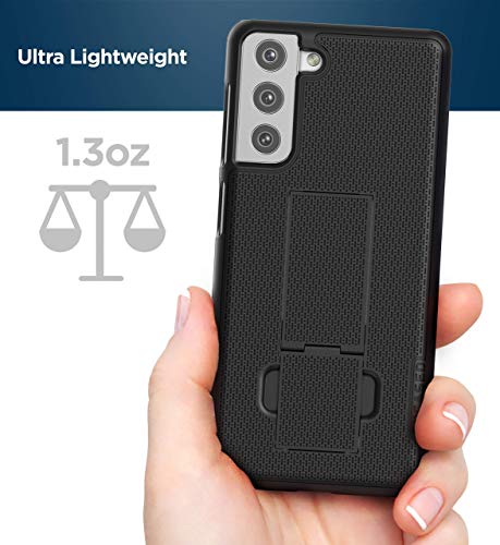 Encased DuraClip Designed for Samsung Galaxy S21 Plus Belt Clip Case (2021) Slim Phone Cover with Holster - Black - size: S21 Plus
