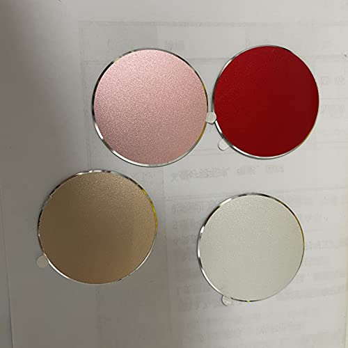 SALEX Replacement Rose Gold Metal Plates Set for Magnetic Car Phone Holders, Wall & Air Vent Mounts, Cases, Magnets. Kit of 2 Cute Pink Round Iron Discs Without Holes. 3M Adhesive Backing. 2 Pack. - color: Rose Gold / 2 Pack