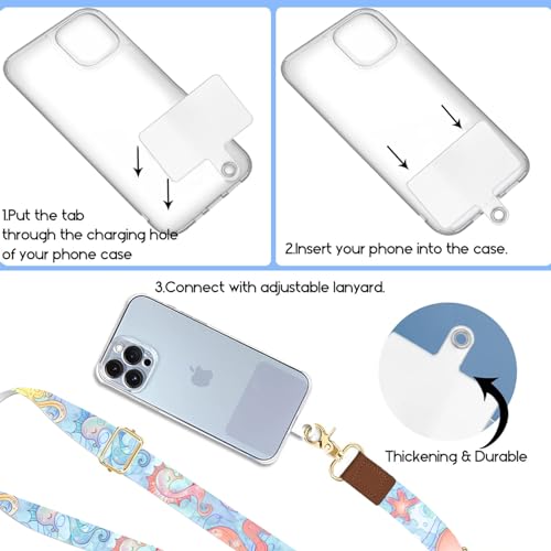 Phone Lanyard Wrist Strap Crossbody Adjustable, Cell Phone Lanyard for Around The Neck Shoulder Wristlet Strap - color: Octopus